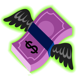 money with wings and radioactive