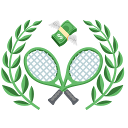 money with wings and tennis