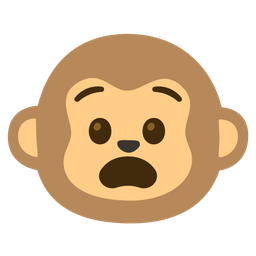 Monkey face and Anguished face