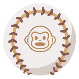 Monkey face and Baseball