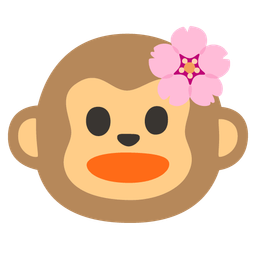 monkey face and cherry blossom