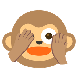 Monkey face and Face with peeking eye