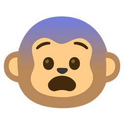 Monkey face and Fearful face