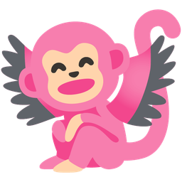 Monkey face and Flamingo