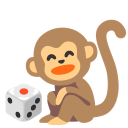 Monkey face and Game die