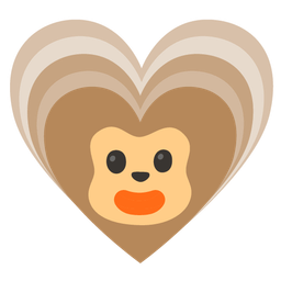 monkey face and growing heart