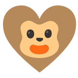 Monkey face and Heart suit