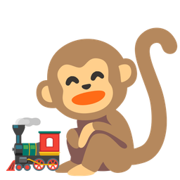 Monkey face and Locomotive