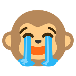 Monkey face and Loudly crying face