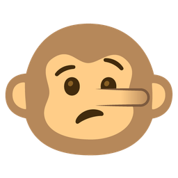 Monkey face and Lying face