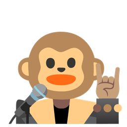 Monkey face and Microphone