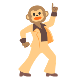 Monkey face and Mirror ball