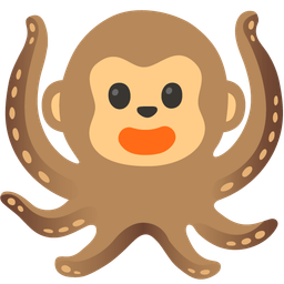 Monkey face and Octopus