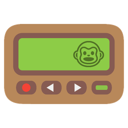 Monkey face and Pager