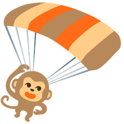 Monkey face and Parachute