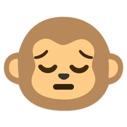 Monkey face and Pensive face