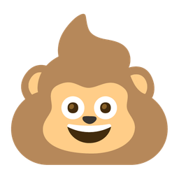 Monkey face and Pile of poo