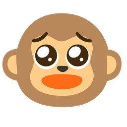 Monkey face and Pleading face