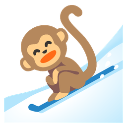 Monkey face and Skis
