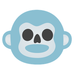 Monkey face and Skull