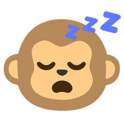 Monkey face and Sleeping face