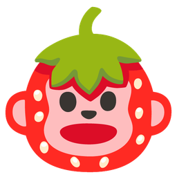 Monkey face and Strawberry