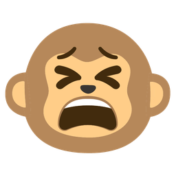 Monkey face and Tired face