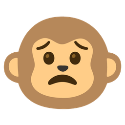 Monkey face and Worried face
