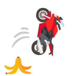 motorcycle and banana