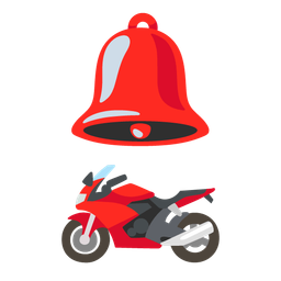 motorcycle and bell