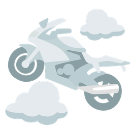 motorcycle and cloud