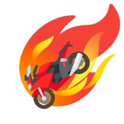 motorcycle and comet