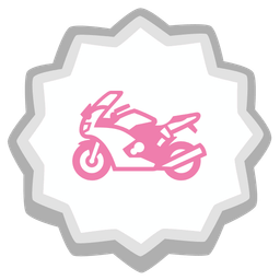 motorcycle and fish cake with swirl