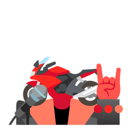 motorcycle and microphone