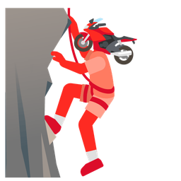 motorcycle and mountain