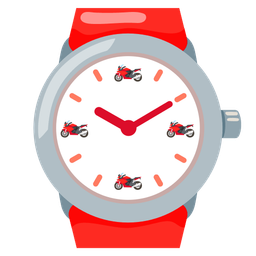 motorcycle and watch