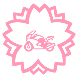 motorcycle and white flower
