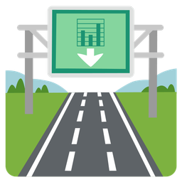 motorway and bar chart