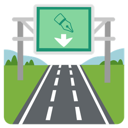 motorway and black nib