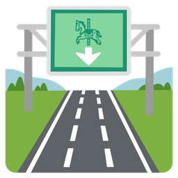 motorway and carousel horse