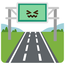 motorway and confounded face