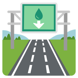 motorway and drop of blood