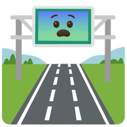 motorway and fearful face