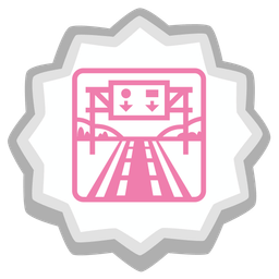 motorway and fish cake with swirl