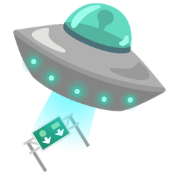 motorway and flying saucer