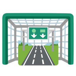 motorway and goal net