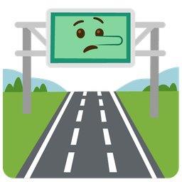 motorway and lying face