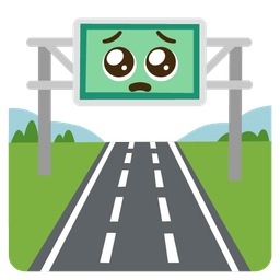 motorway and pleading face