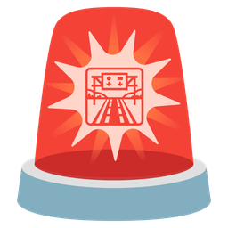 motorway and police car light