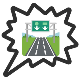 motorway and right anger bubble